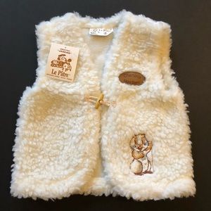 NWT CHAMONIX FRENCH Sherpa Vest With Squirrel, Sz 2